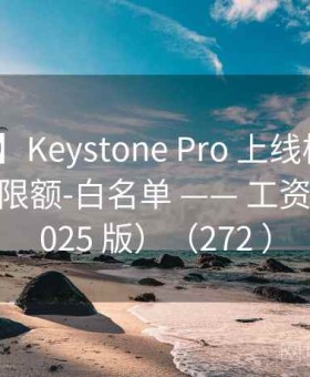 【图解】Keystone Pro 上线核对单 —— 权限-限额-白名单 —— 工资代发（2025 版）（272 ）