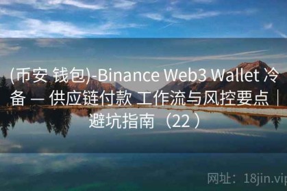 (币安 钱包)-Binance Web3 Wallet 冷备 — 供应链付款 工作流与风控要点｜避坑指南（22 ）