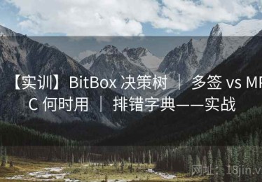 【实训】BitBox 决策树 ｜ 多签 vs MPC 何时用 ｜ 排错字典——实战