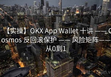 【实操】OKX App Wallet 十讲 —— Cosmos 反回滚保护 —— 风险矩阵——从0到1