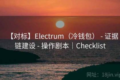 【对标】Electrum（冷钱包） - 证据链建设 - 操作剧本｜Checklist