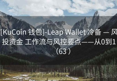 [KuCoin 钱包]-Leap Wallet 冷备 — 风投资金 工作流与风控要点——从0到1（63 ）