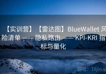 【实训营】【雷达图】BlueWallet 风险清单 —— 隐私路由 —— KPI-KRI 指标与量化