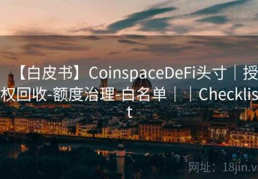 【白皮书】CoinspaceDeFi头寸｜授权回收-额度治理-白名单｜｜Checklist