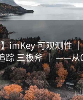 【SOP】imKey 可观测性 ｜ 日志-指标-追踪 三板斧 ｜ ——从0到1