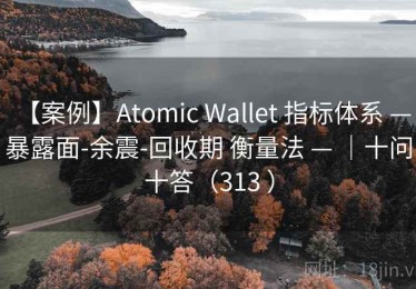 【案例】Atomic Wallet 指标体系 — 暴露面-余震-回收期 衡量法 — ｜十问十答（313 ）