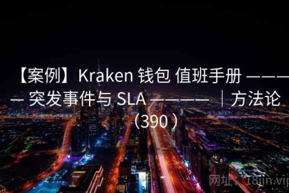 【案例】Kraken 钱包 值班手册 ———— 突发事件与 SLA ———— ｜方法论（390 ）