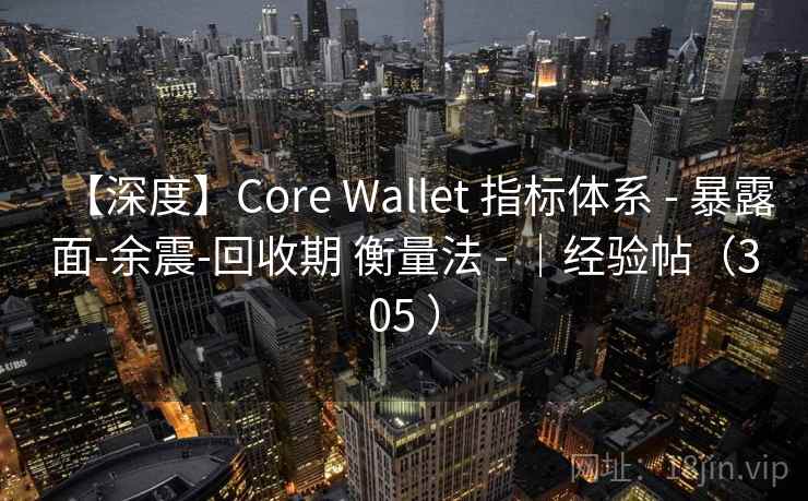 【深度】Core Wallet 指标体系 - 暴露面-余震-回收期 衡量法 - ｜经验帖（305 ）