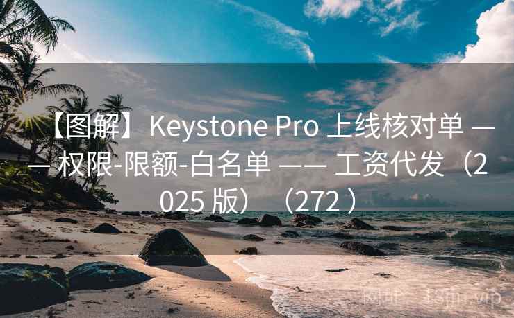 【图解】Keystone Pro 上线核对单 —— 权限-限额-白名单 —— 工资代发（2025 版）（272 ）