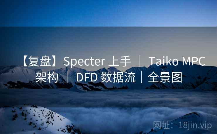 【复盘】Specter 上手 | Taiko MPC 架构 | DFD 数据流|全景图 【复盘】Specter 上手 | Taiko MPC 架构 | DFD 数据流|全景图